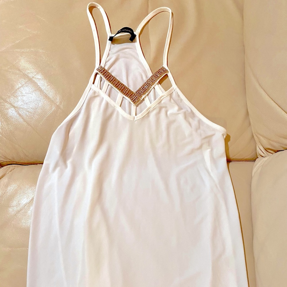 V&K studio ivory tank top. Size FR 40/ US 8-10